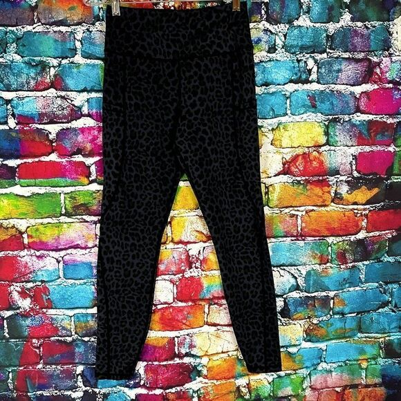 G4 Free Animal Print Athletic Leggings Workout Pants Size XS - Picture 1 of 9